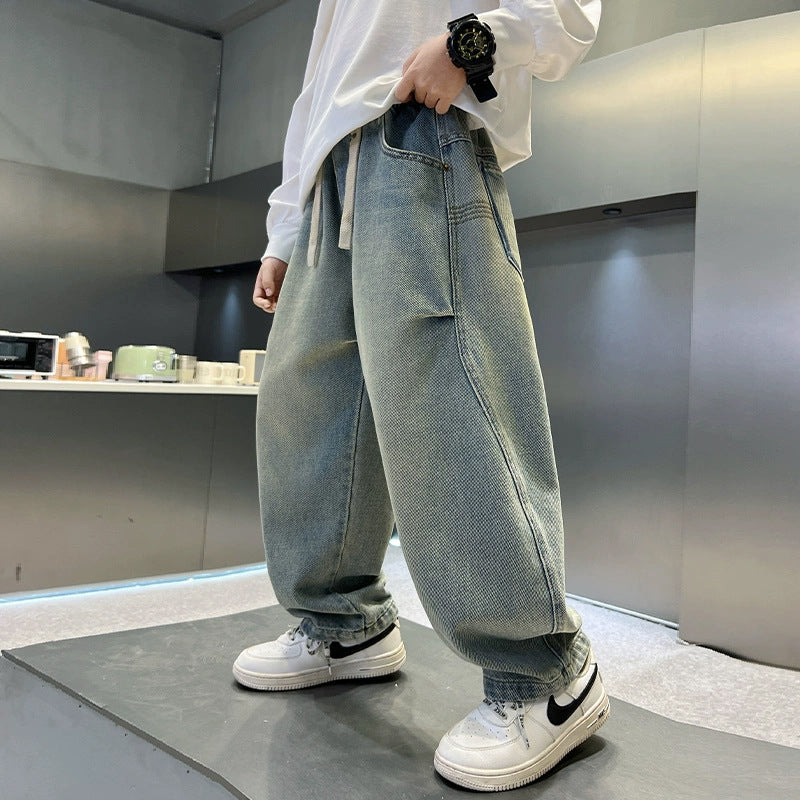 Women's Baggy Jeans with Unique Graphics Mune Fashion
