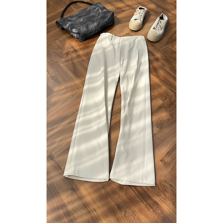 Women Elegant and wide-cut fabric pants Mune Fashion