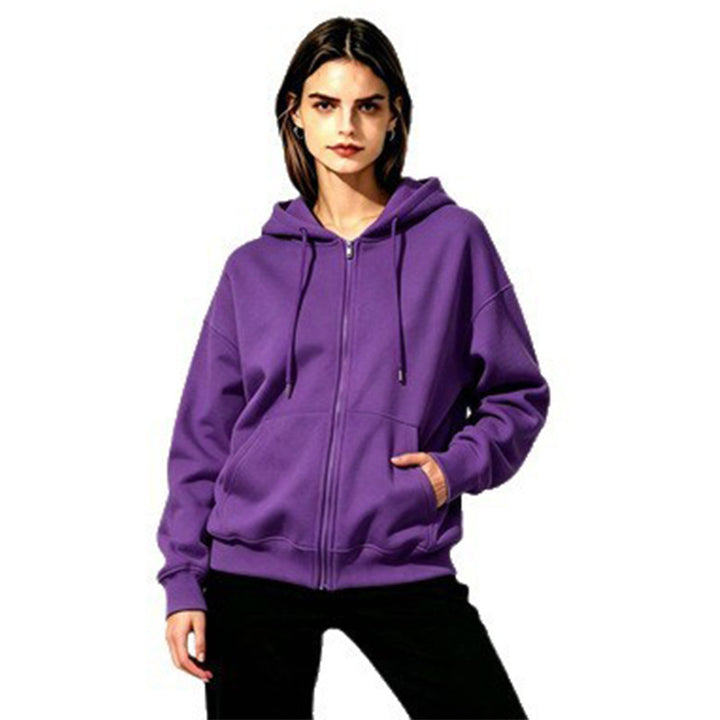 Ladies Soft Hooded Sweatshirt with Full Zip Mune Fashion