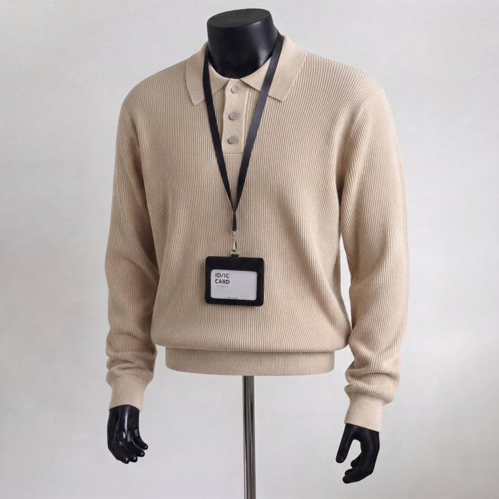 Men's Urban Sweater with Collar Mune Fashion