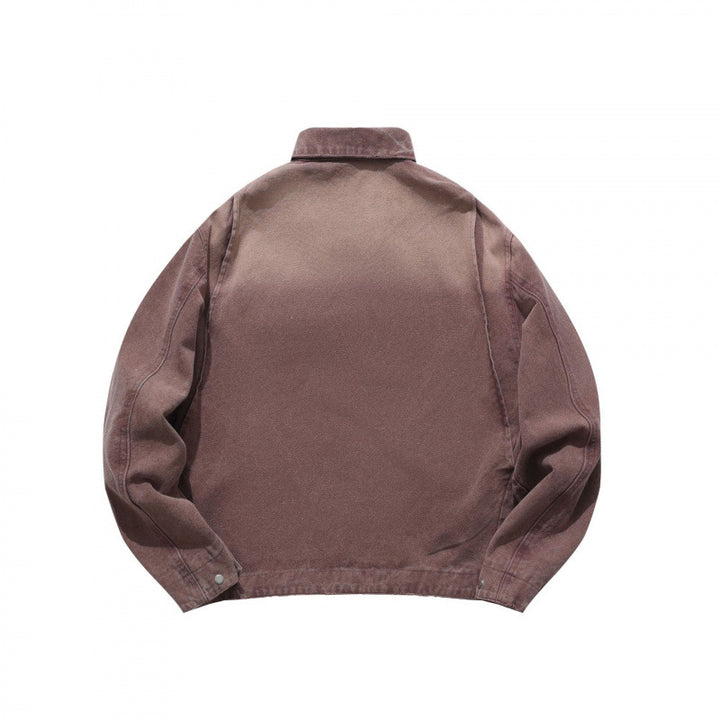 Men's Casual Worker Jacket made of soft canvas with zipper Mune Fashion