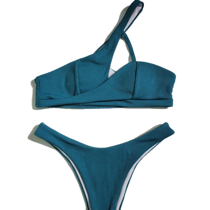 Women's One-Sided Bikini with Fashionable Cut and Elegant Details Mune Fashion