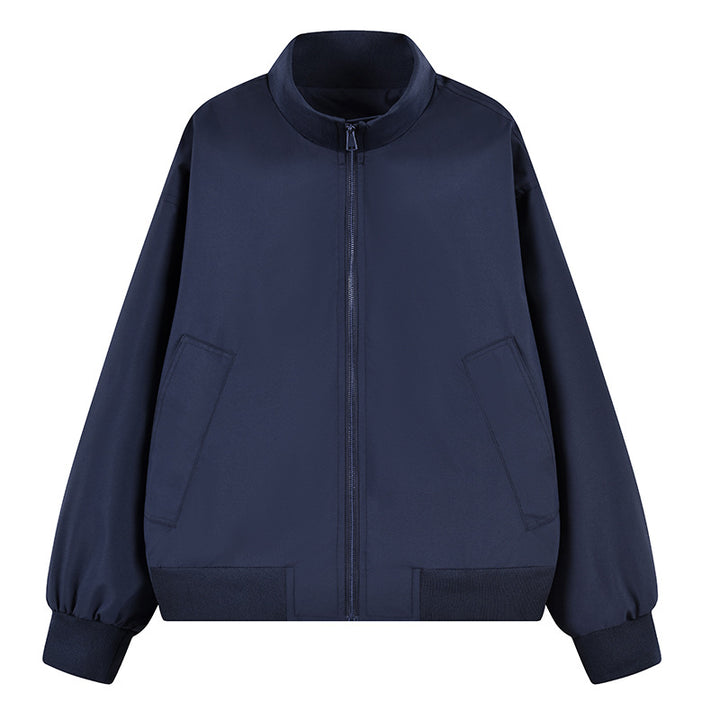 Men's lightweight bomber jacket with stand-up collar, elastic cuffs, and side slip pockets Mune Fashion
