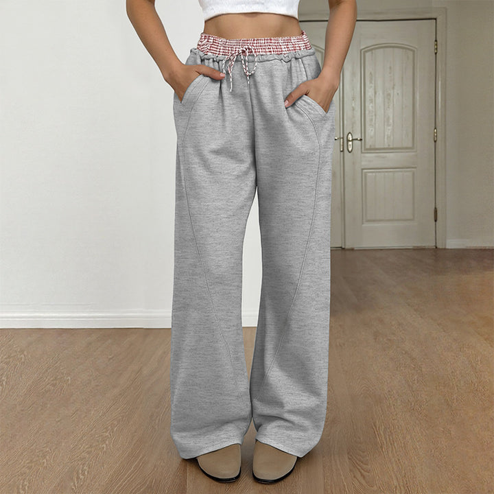 Women Casual Wide Jogging Pants Mune Fashion