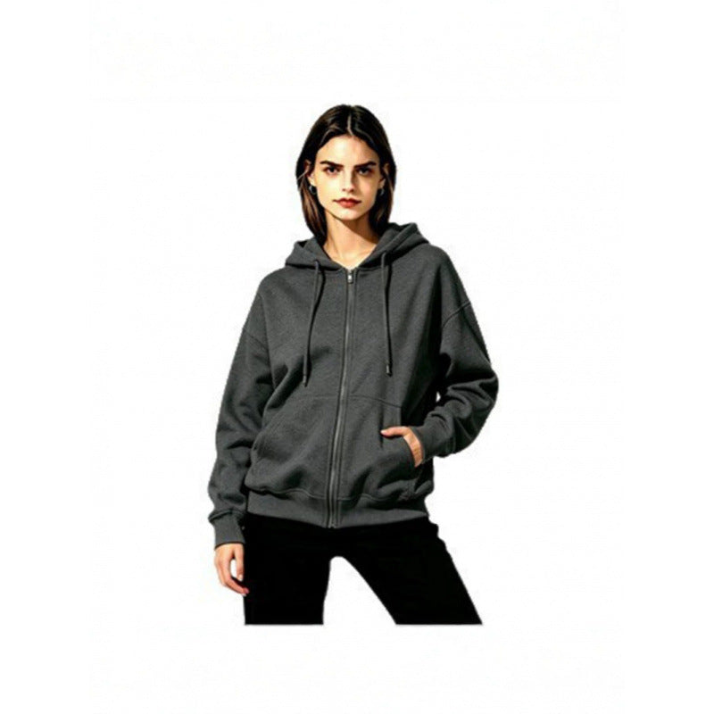 Ladies Soft Hooded Sweatshirt with Full Zip Mune Fashion