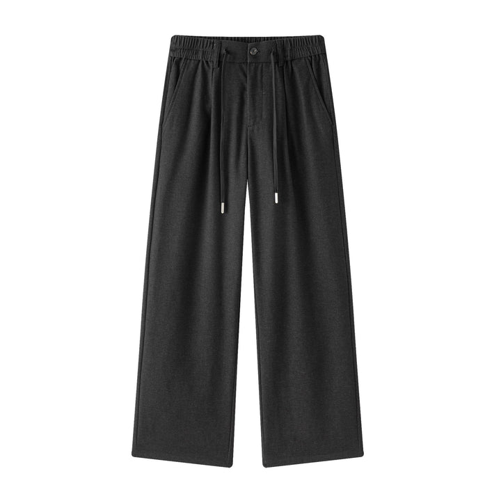 Women wide jersey lounge pants with elastic comfort waistband and drawstring