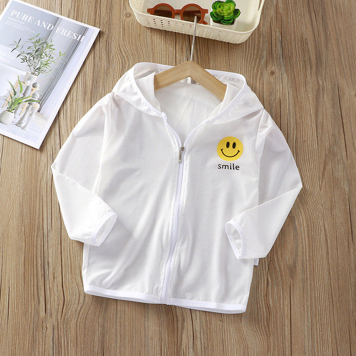 Unisex nan children's light hoodie jacket with breathable mesh fabric and full zipper Mune Fashion