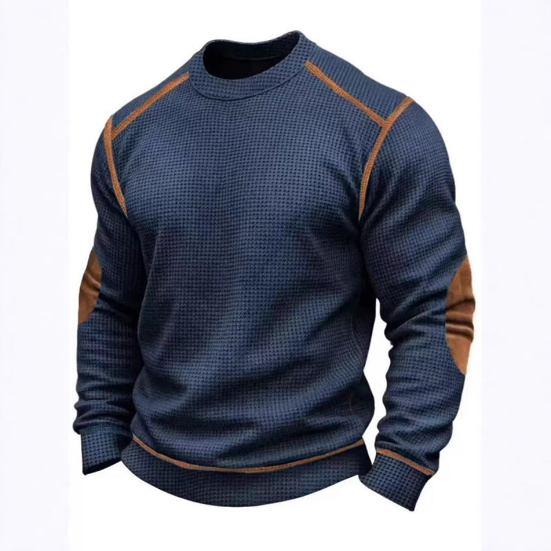 Men's Stylish Long Sleeve Sweater with Textured Design Mune Fashion