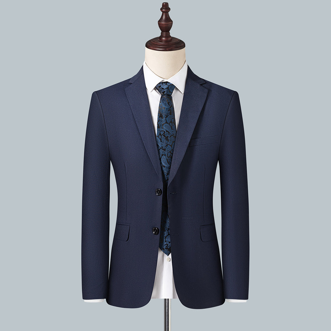 Men's Slim Fit Single-Breasted Business Blazer with Two-Button Silhouette Mune Fashion