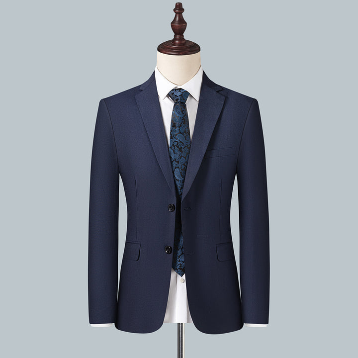 Men's Slim Fit Single-Breasted Business Blazer with Two-Button Silhouette Mune Fashion