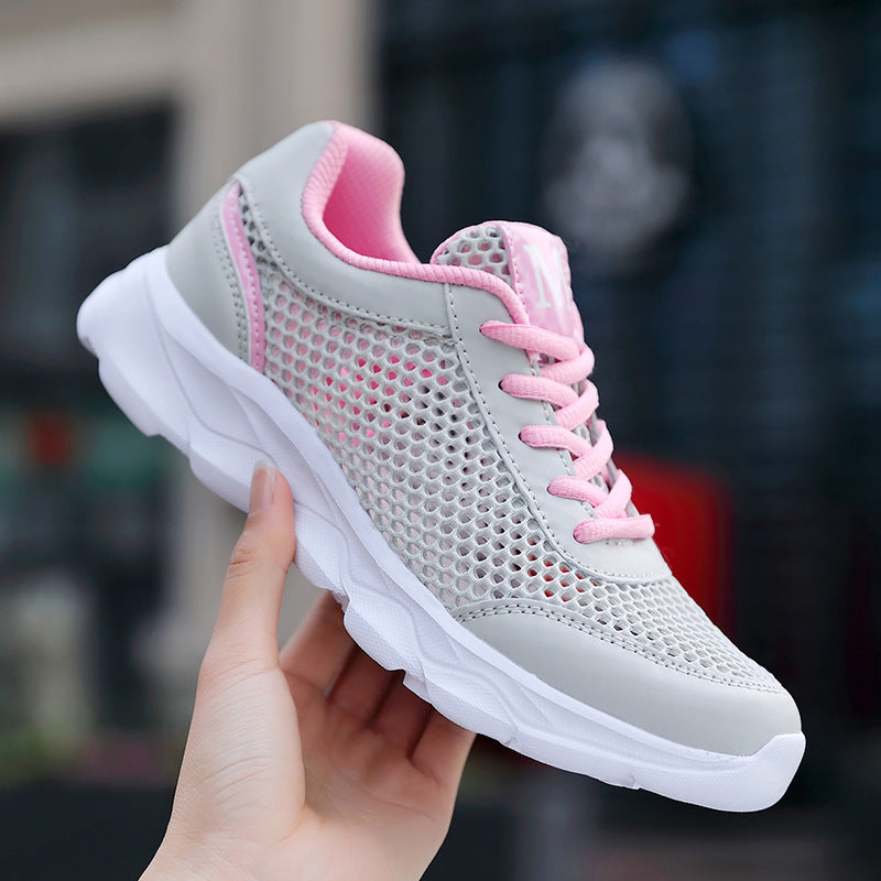 Women's nano lightweight mesh sneakers with ventilated upper material and shock-absorbing wave sole Mune Fashion