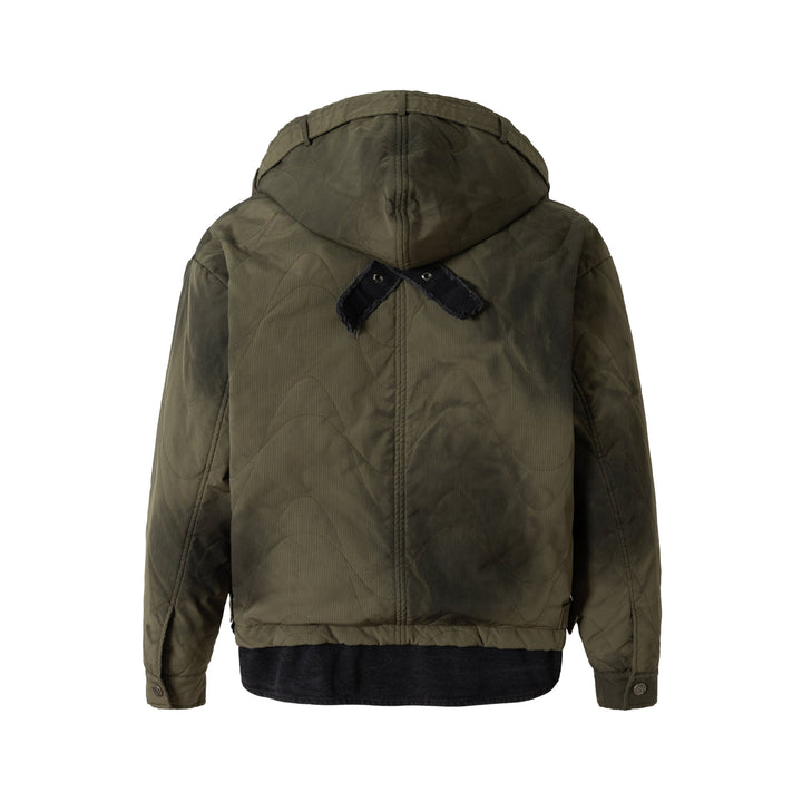 Men's Short Field Parka with modular inner lining, hood, and cargo pockets Mune Fashion