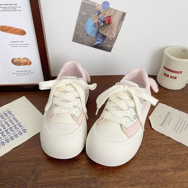 Women's Trendy Sneakers with Cute Decorations and Comfortable Cushioning Mune Fashion