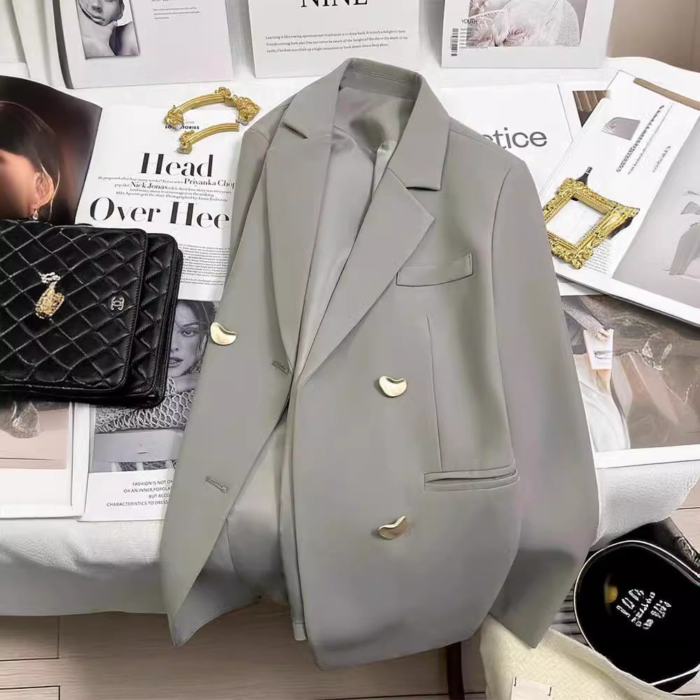 Women Double-Breasted Blazer Mune Fashion