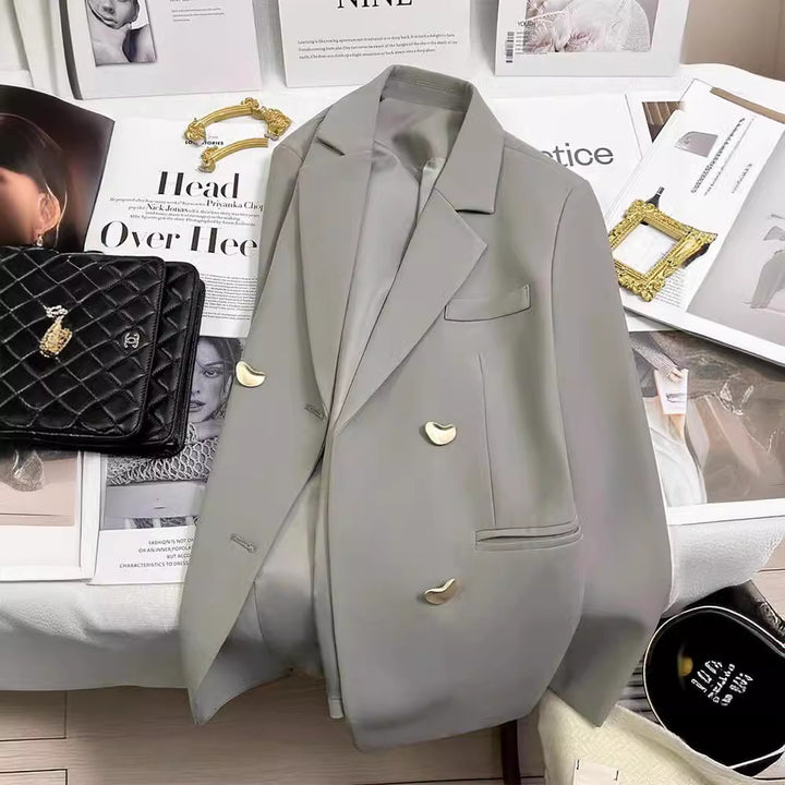 Women Double-Breasted Blazer Mune Fashion