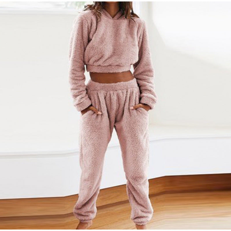 Women's Cozy Lounge Set Made Of Soft Fleece Mune