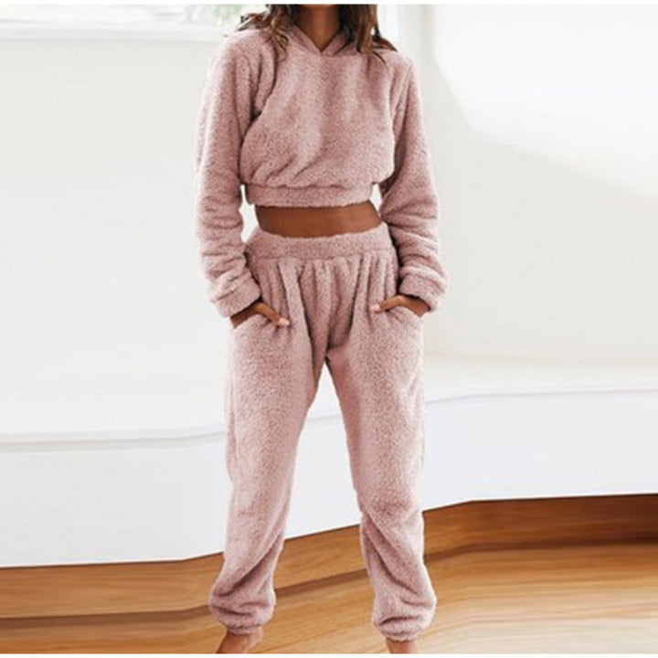 Women's Cozy Lounge Set Made Of Soft Fleece Mune
