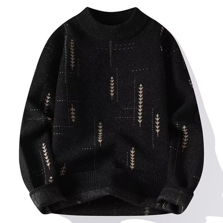 Ladies Fashionable Knit Sweater with Floral Application Mune Fashion