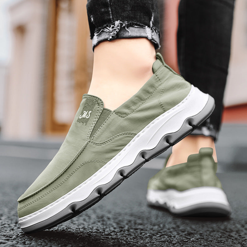 Men's elegant slip-on sneaker with elastic entry and shock-absorbing wave sole Mune Fashion
