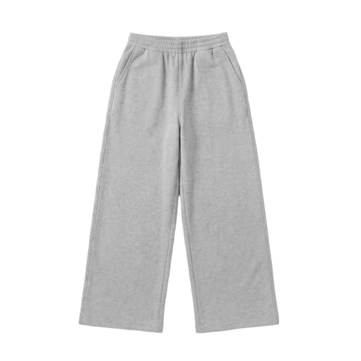 Women's Wide-Leg Relaxed Pants with High Comfort Waistband, Side Pockets and Soft Fleece Lining Mune Fashion