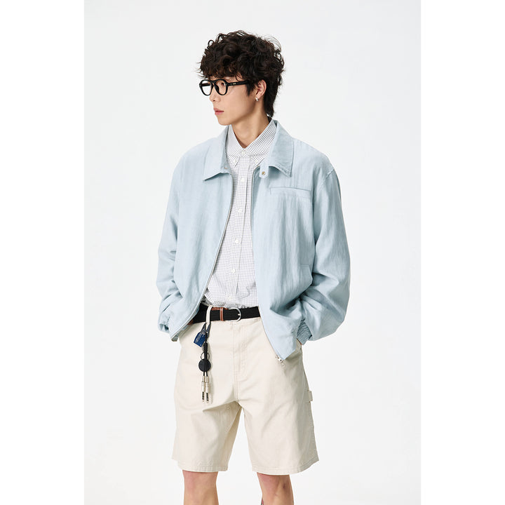 Unisex Oversize Denim Jacket with frayed edges and snap button placket Mune Fashion