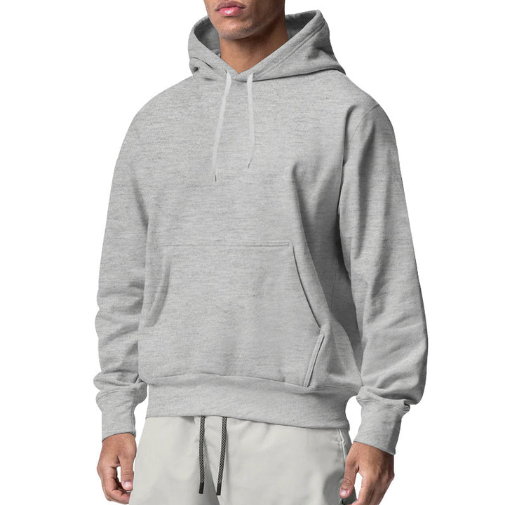 Men's hoodie with kangaroo pocket, relaxed fit and ribbed cuffs Mune Fashion