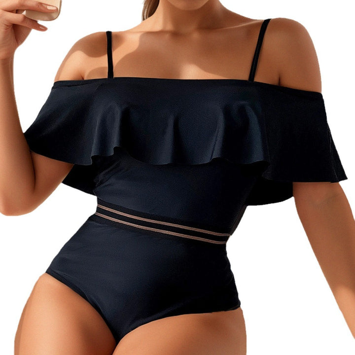 Ladies Off-Shoulder Swimsuit Mune Fashion