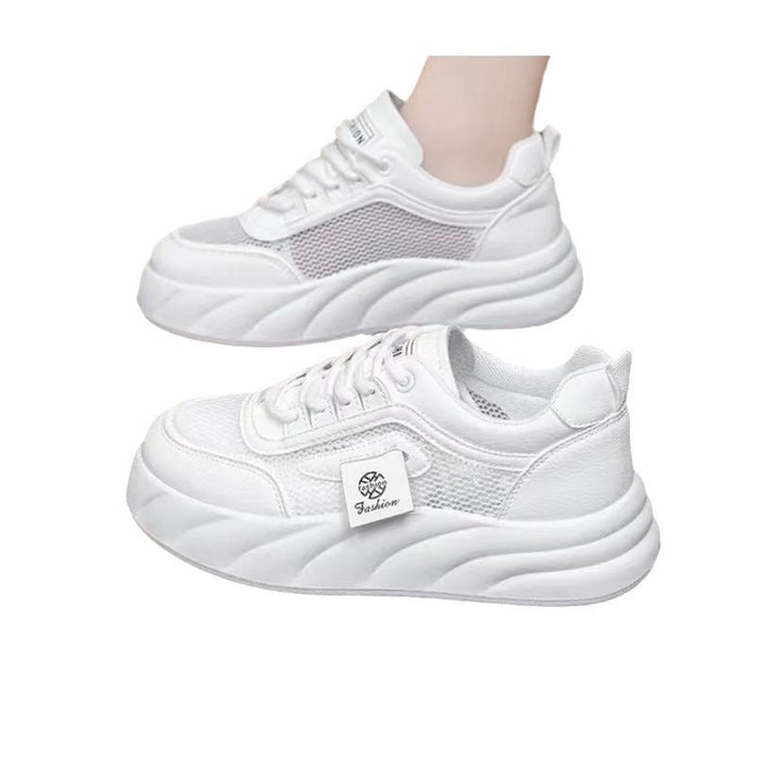 Women Comfortable and trendy sneakers with breathable mesh and thick sole Mune Fashion