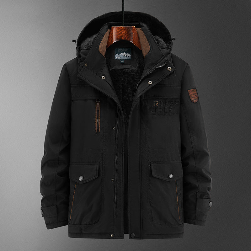 Men's Robust Padded Field Parka with Teddy Lining, Hood, and Multi-functional Pockets Mune Fashion