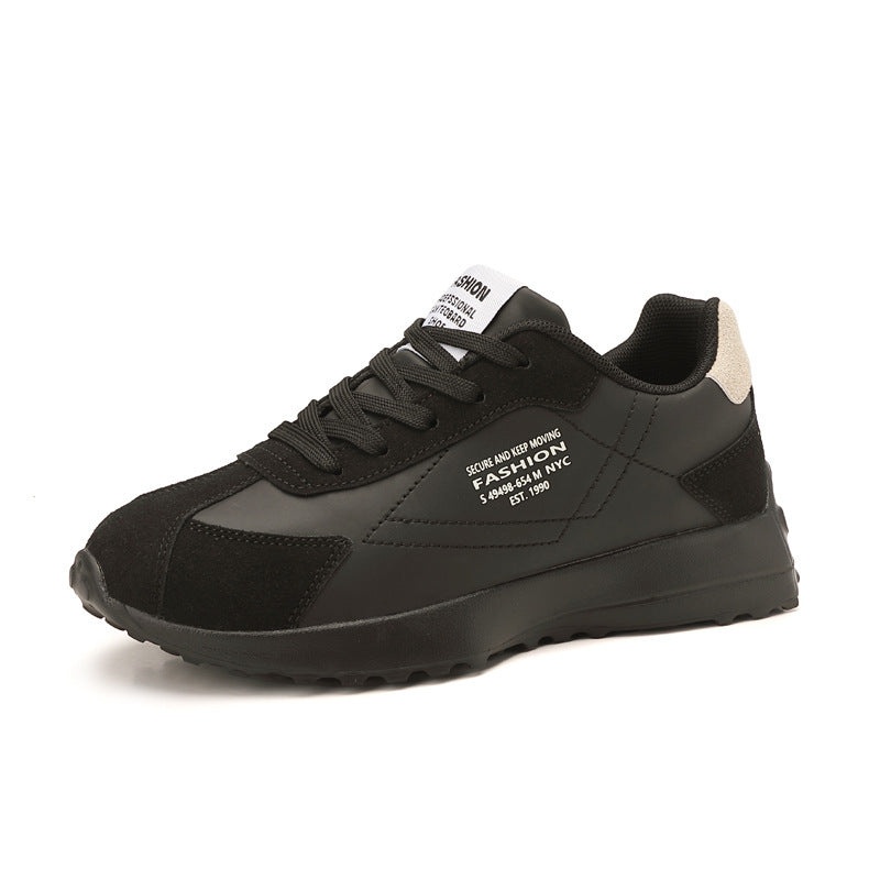 Ladies nan lightweight retro running sneakers made of synthetic leather and velour with padded heel support and non-slip tread sole Mune Fashion