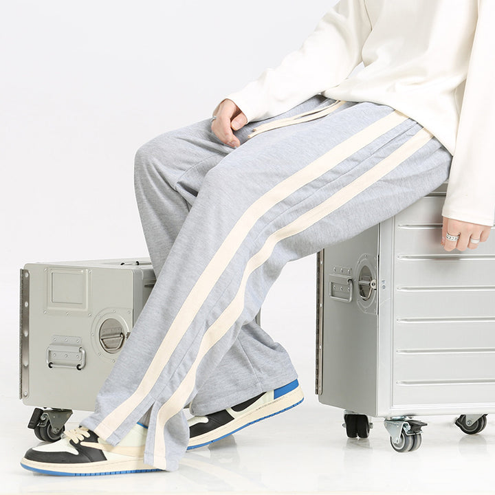 Men's Sporty Lounge Pants with Side Stripes Mune Fashion