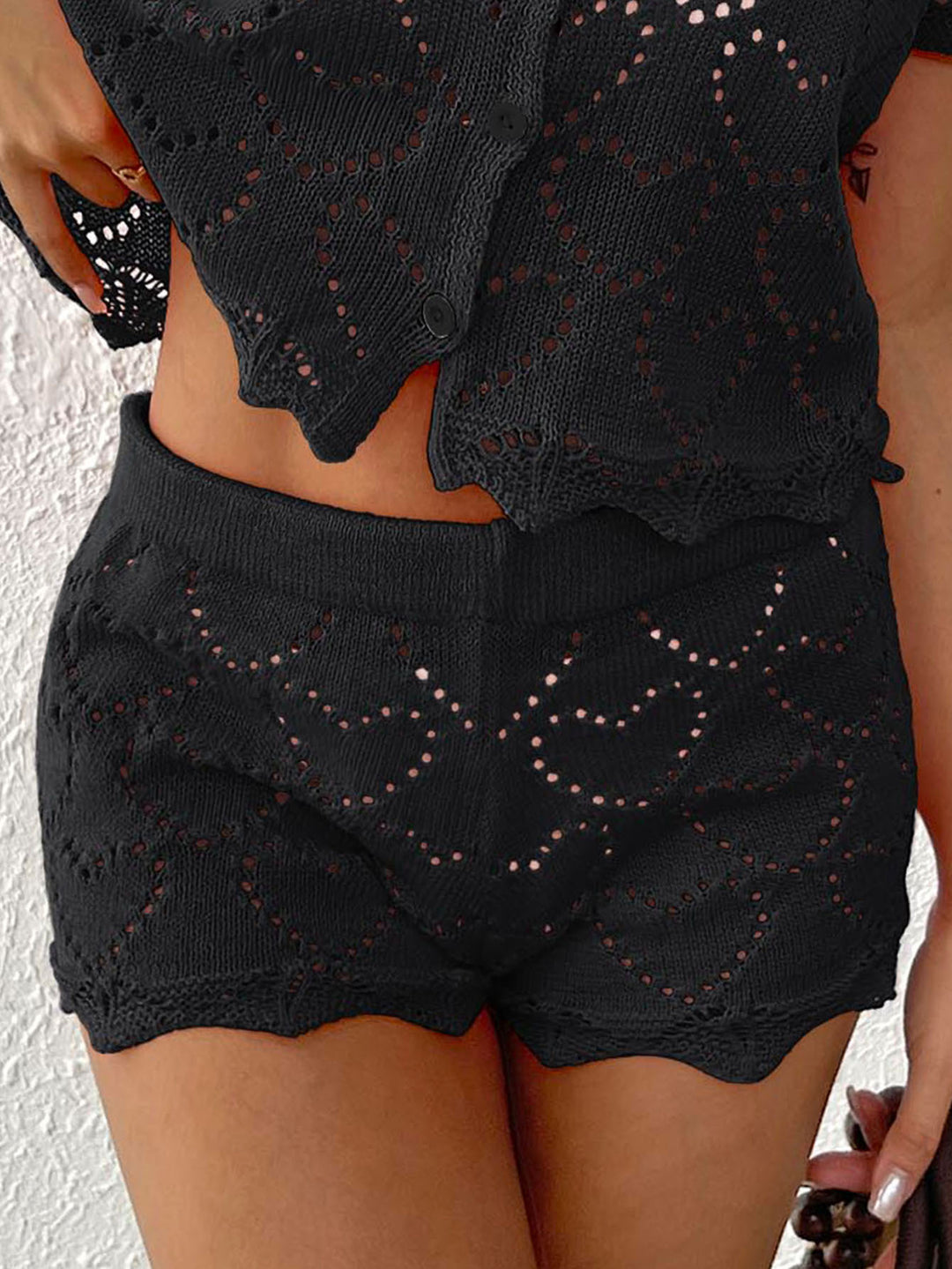 Ladies Crochet Beach Shorts Mune Fashion