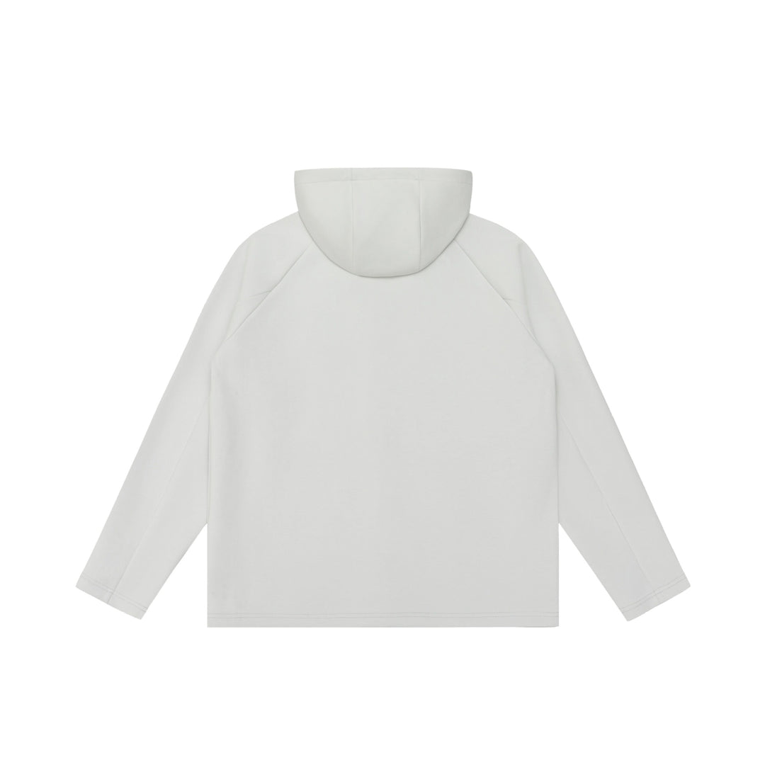 Unisex Minimalist Hoodie Zip Jacket made of Softshell Fleece with Raglan Sleeves and Water-Repellent Zipper Pockets Mune Fashion