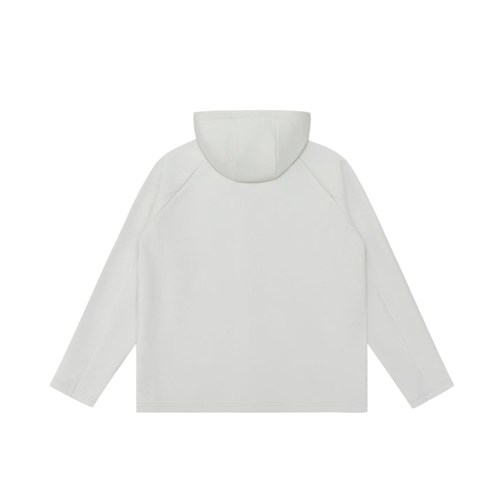 Unisex Minimalist Hoodie Zip Jacket made of Softshell Fleece with Raglan Sleeves and Water-Repellent Zipper Pockets Mune Fashion