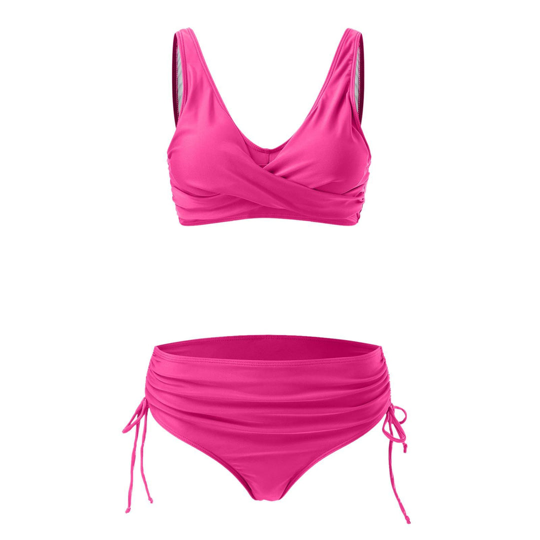 Women High Quality Wrap Bikini Set with Adjustable Bottom Mune Fashion