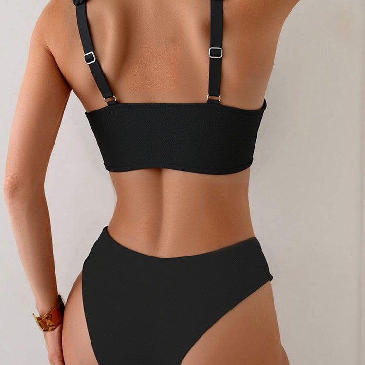 Women's Crop Bikini Set with Wide Straps Mune Fashion