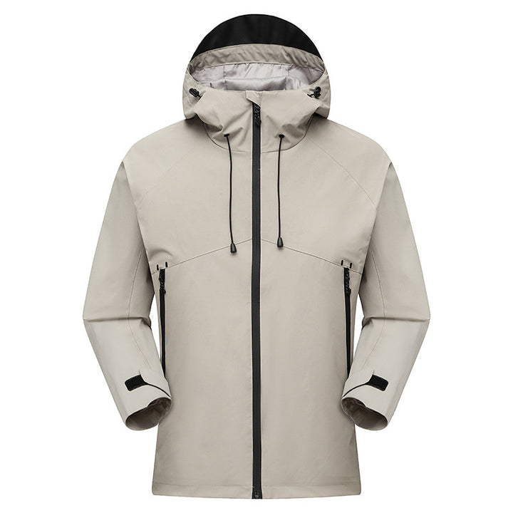 Men's Waterproof High-Visibility Shell Parka with Breathable Membrane, Adjustable Hood and Ventilation Mune Fashion