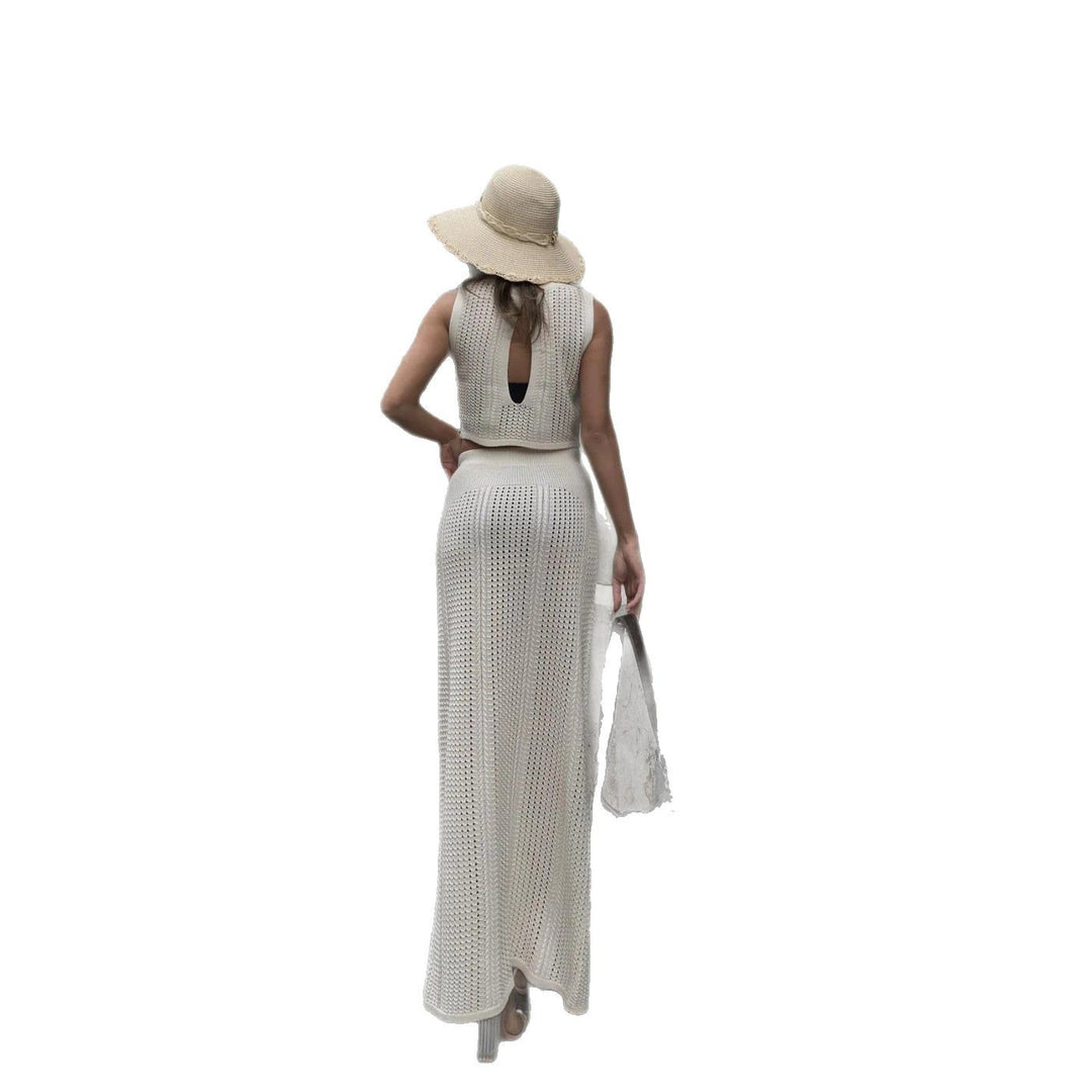 Women's airy crocheted two-piece set Mune Fashion
