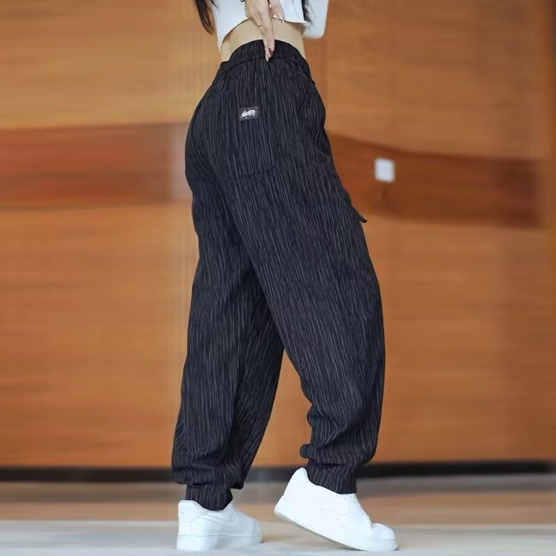 Women's Casual High-Waisted Pants with Side Pockets Mune Fashion