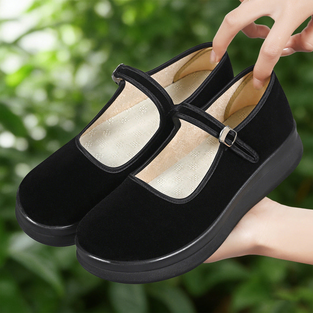 Women nan Mary-Jane platform slipper with adjustable strap and orthopedic comfort sole Mune Fashion