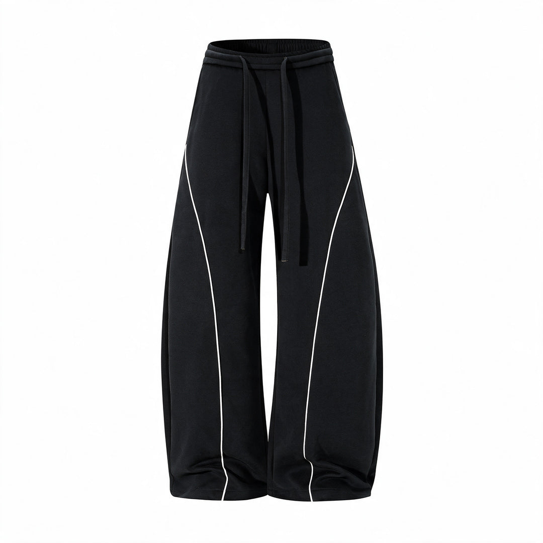 Men's Comfortable Sport Jogging Pants with Elastic Waistband and Contrast Stripes Mune Fashion