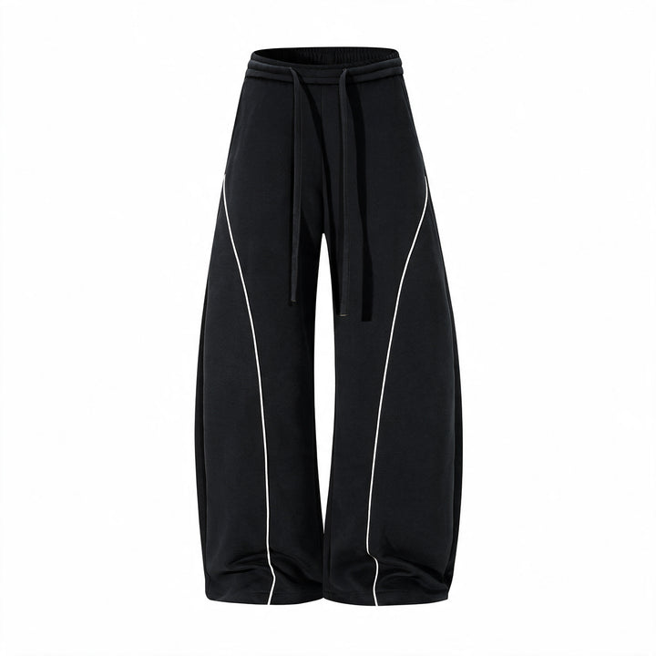 Men's Comfortable Sport Jogging Pants with Elastic Waistband and Contrast Stripes Mune Fashion
