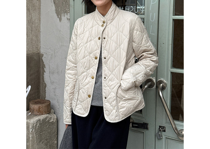 Ladies transitional jacket with quilted design Mune Fashion