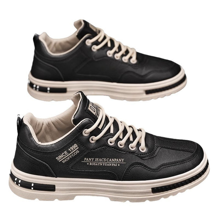 Men's fashionable casual sneaker with thick platform sole, padded shaft, and reinforced toe cap Mune Fashion