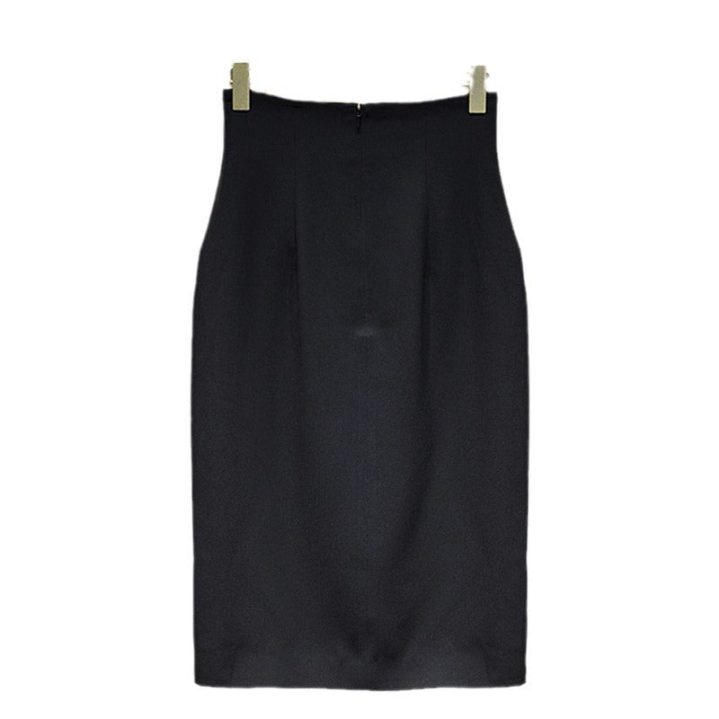 Women's Elegant Pencil Skirt with Button Details Mune Fashion