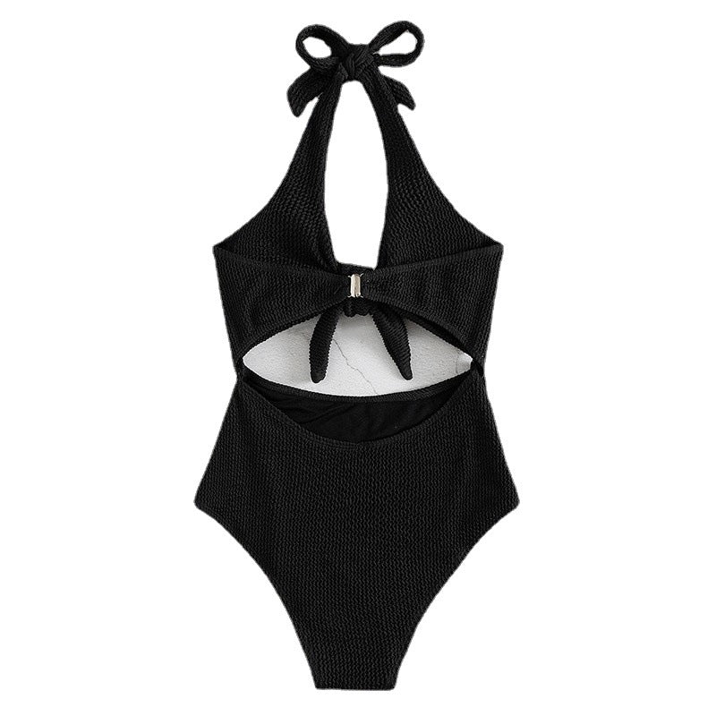 Women's High-Cut Swimsuit with Knot Detail Mune Fashion