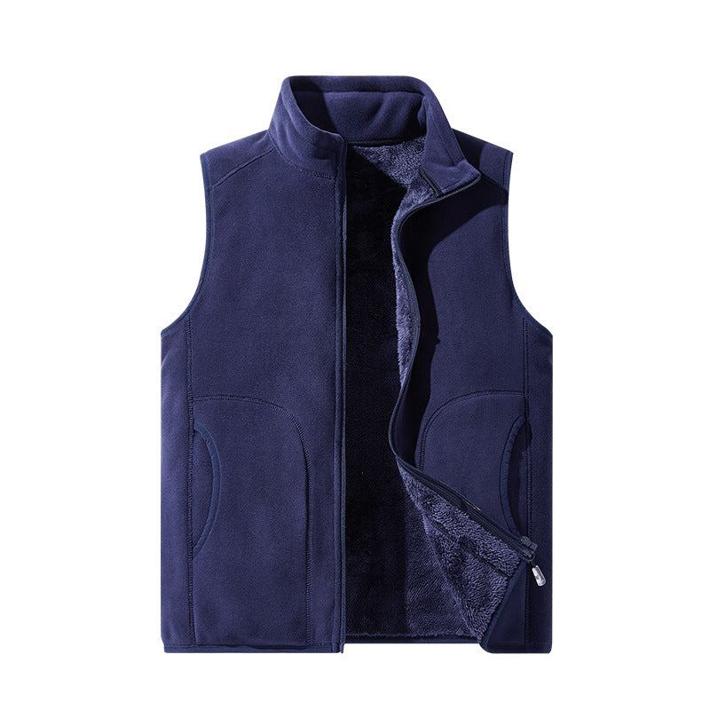 Women's lightweight microfleece vest with full zip, high collar, and soft teddy lining Mune Fashion