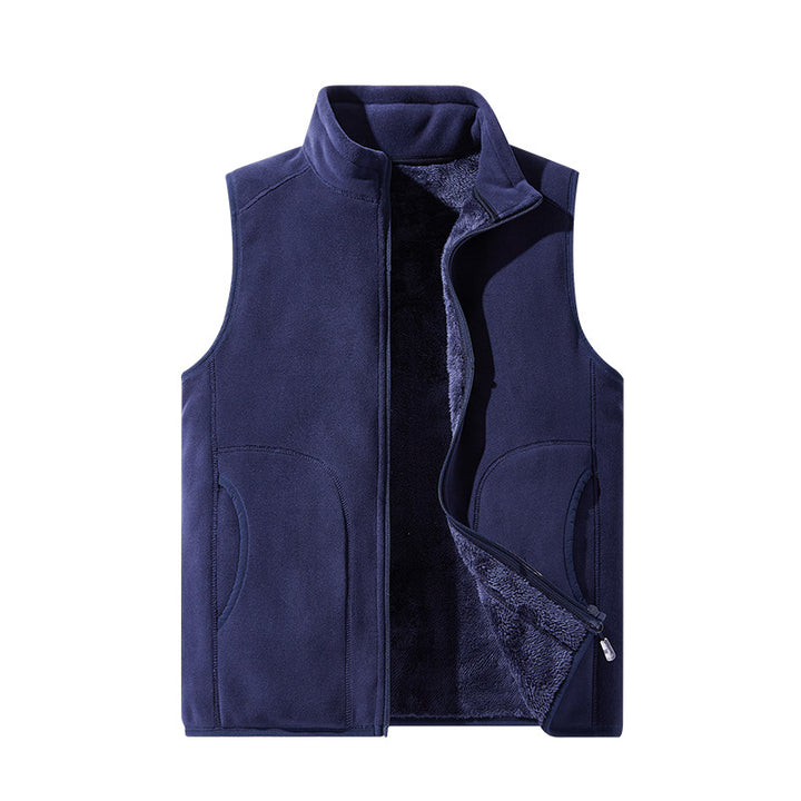 Women's lightweight microfleece vest with full zip, high collar, and soft teddy lining Mune Fashion