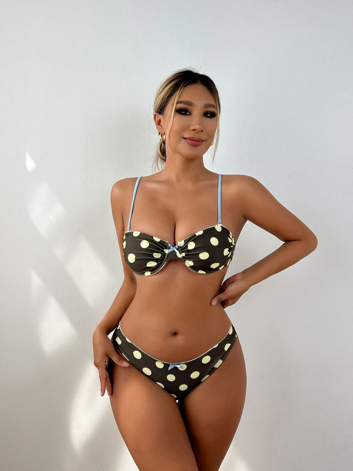 Women's Colorful Polka Dot Bikini Set Mune Fashion
