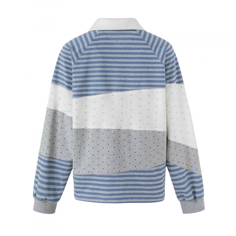 Unisex Casual Rugby Polo in Colorblock Knit with Structure and Oversize Cut Mune Fashion